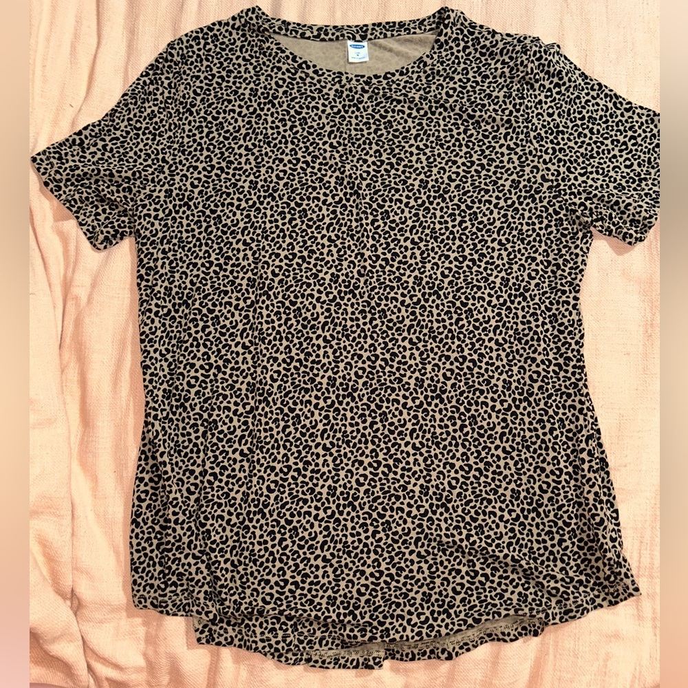 Cheetah Print work shirt Old navy